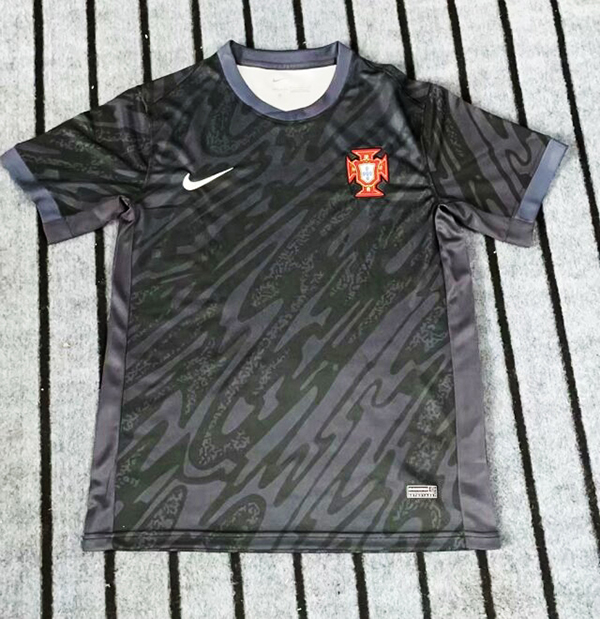 AAA Quality Portugal 2024 Euro GK Black Soccer Jersey